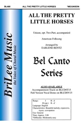 All the Pretty Little Horses Unison/Two-Part choral sheet music cover